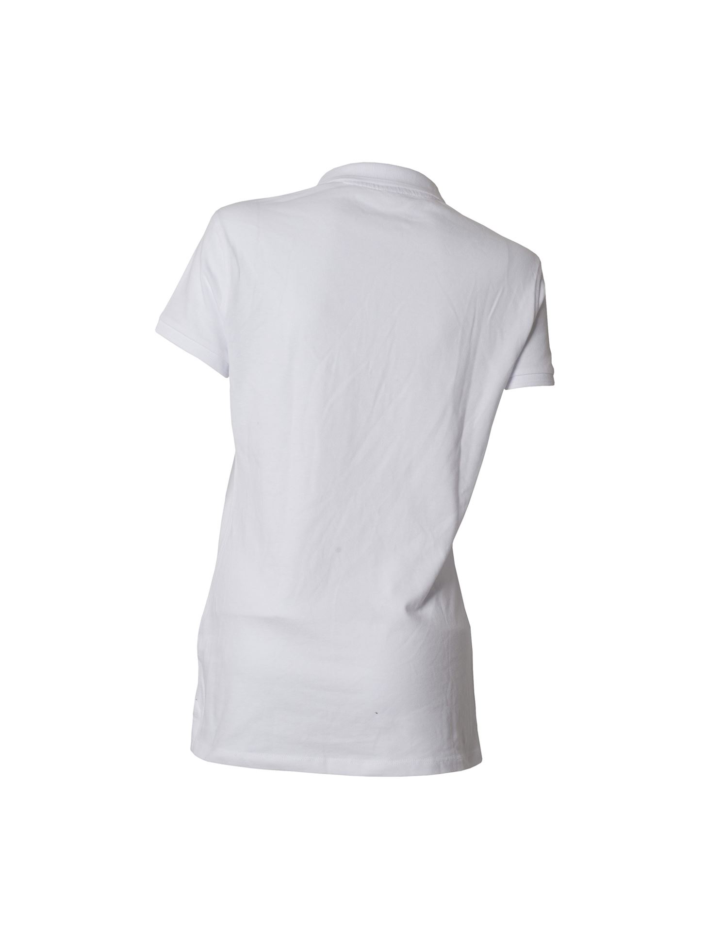 womens white cotton polo shirts
